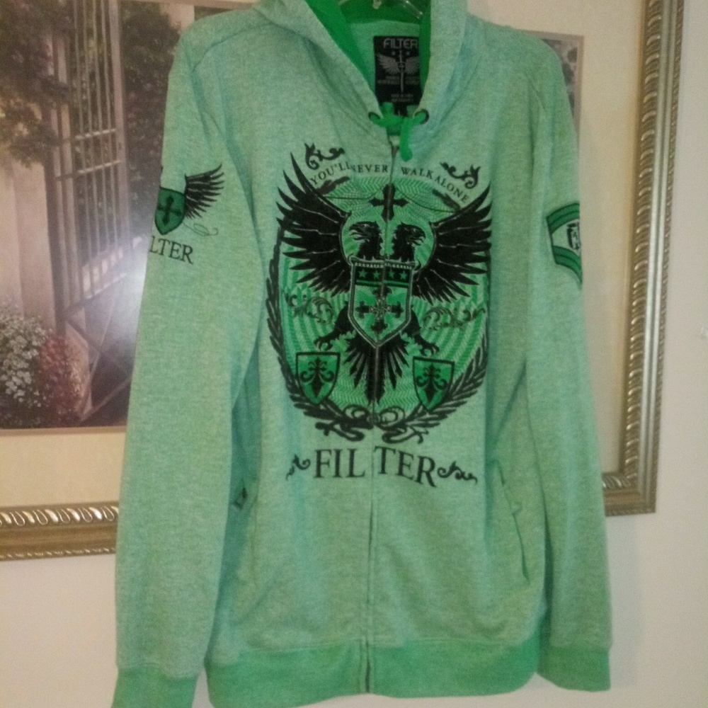 😊Sale! Filter UFC Hooded Sweat Jacket